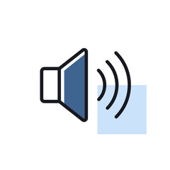 Max volume high vector flat icon