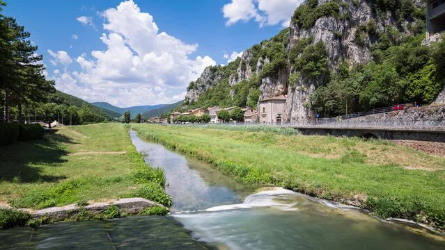 Clouds in the sky - Pioraco - Marche - Italy - Time lapse