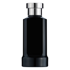 Mockup black bottle for cosmeticsisolated on white background for shampoo, cream, shower gel.