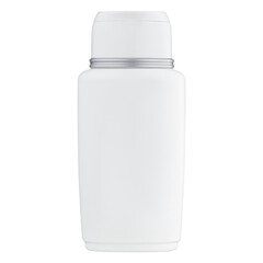 Mockup white bottle for cosmetics isolated on white background for shampoo, cream, shower gel.
