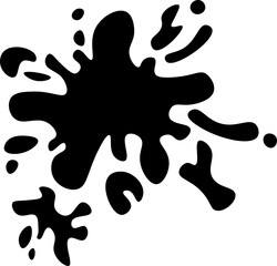 Beautiful colour paint splashes. Set of paint splashes. Vector illustration. Colorful splashes of paint collection,  Paint Splatter that is Hand Drawn 