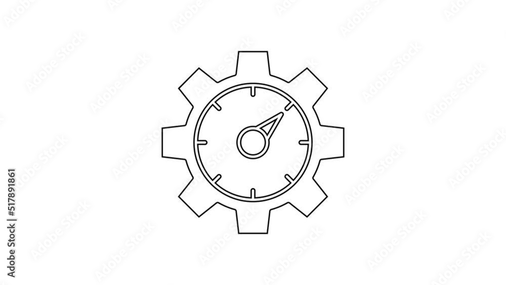 Poster black line web analytics information and development website statistic icon isolated on white backgr