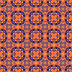 Nature Seamless Pattern Garden Floral Background Damask Aboriginal Ornament Art