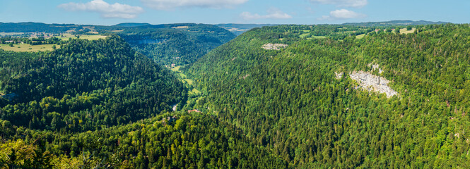 Ursprung der Dessoubre im Tal bei Consolation-Maisonnettes im französischen Jura