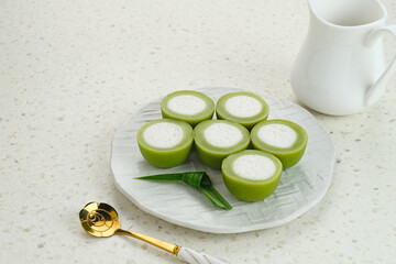 Kue Nona Manis, traditional Indonesian cake made from wheat flour, rice flour, sugar, salt, coconut...