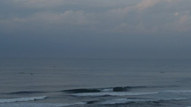 storm over the sea