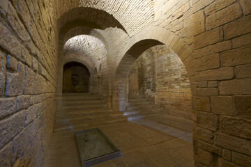 Monasterio de San Juan de la Peña,iglesia mozarabe(s.X) . Serrablo.Huesca.España.