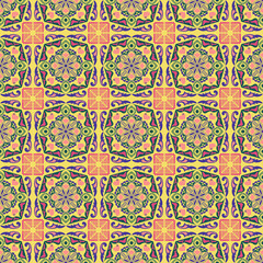 Nature Seamless Pattern Garden Floral Background Damask Aboriginal Ornament Art