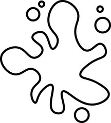 Beautiful colour paint splashes. Set of paint splashes. Vector illustration. Colorful splashes of paint collection,  Paint Splatter that is Hand Drawn 