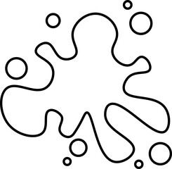 Beautiful colour paint splashes. Set of paint splashes. Vector illustration. Colorful splashes of paint collection,  Paint Splatter that is Hand Drawn 