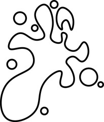 Beautiful colour paint splashes. Set of paint splashes. Vector illustration. Colorful splashes of paint collection,  Paint Splatter that is Hand Drawn 