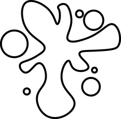 Beautiful colour paint splashes. Set of paint splashes. Vector illustration. Colorful splashes of paint collection,  Paint Splatter that is Hand Drawn 