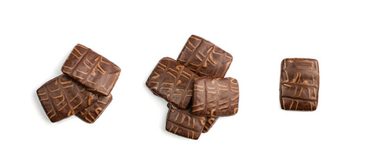 Shortbread Biscuit Coated in Milk and Dark Chocolate