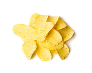 Potato Chips Isolated