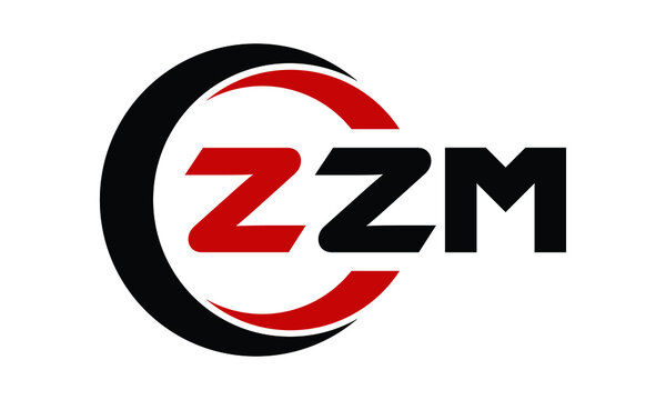 ZZM swoosh three letter logo design vector template | monogram logo | abstract logo | wordmark logo | letter mark logo | business logo | brand logo | flat logo | minimalist logo | text | word | symbol