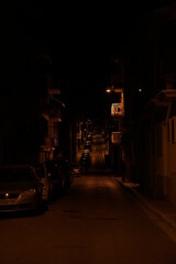 Seitengassen von Porto Cristo bei Nacht