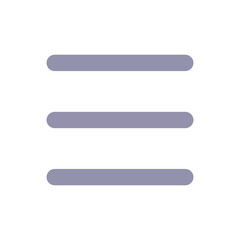 Obraz premium Hamburger like menu flat color ui icon. Three lines. More options. Navigation button. Collapsed menu. Simple filled element for mobile app. Colorful solid pictogram. Vector isolated RGB illustration