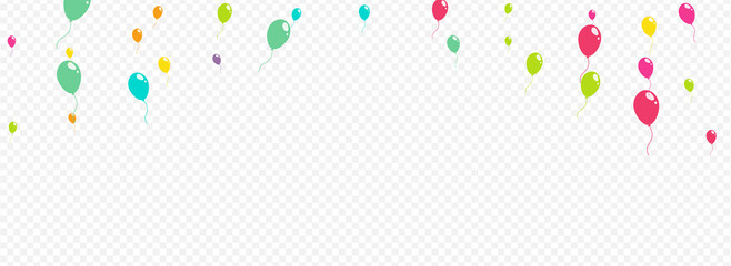 Cartoon Round Baloon Vector Panoramic Transparent