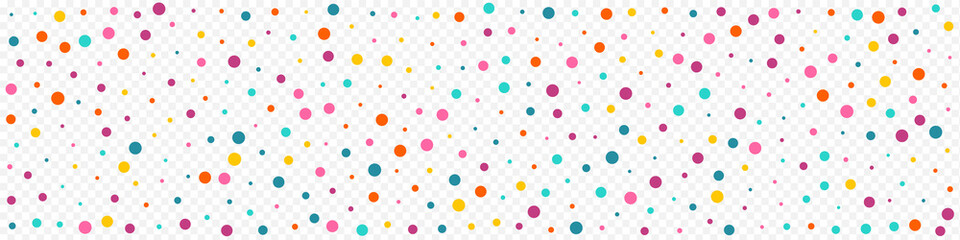 Bright Polka Celebrate Vector Panoramic