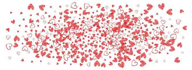 Burgundy Papercut Vector Panoramic White
