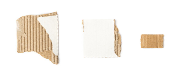 Cardboard, Carton, Ripped Kraft Paper, Wrapping Piece