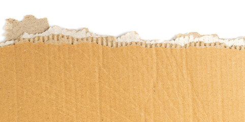 Cardboard, Carton, Ripped Kraft Paper, Wrapping Piece