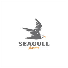 Seagull Logo Design Seabird Vector Image