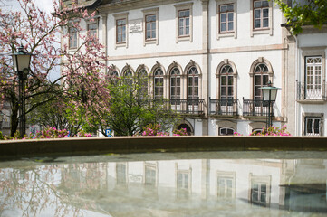 Architektura, fasady budynków Braga Portugalia © Robert