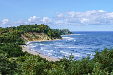 Sea Cove. The coast of the sea resort. Beautiful seascape.