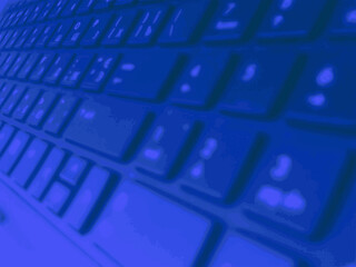 Lying on the keyboard (blue). Quite suitable for programmers.