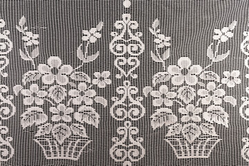 Tulle fabric, seamless texture with beautiful close-up and elegant details of the fabric background. Luxury tulle textile pattern with soft vintage material.