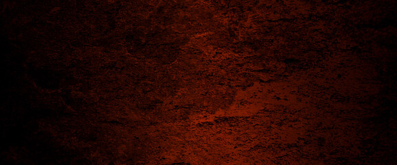 Dark Red horror scary background. Dark grunge red texture concrete, halloween theme. red background. wall with blood splatter and grunge.