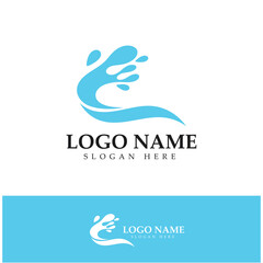 water wave,wave beach vector illustration design logo template