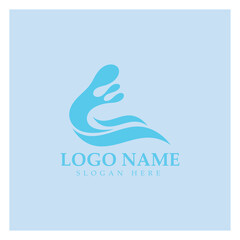water wave,wave beach vector illustration design logo template