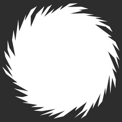 Obraz premium Simple background with circle spikes pattern and with some copy space area