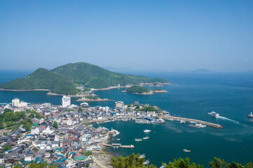 広島 医王寺・太子殿から眺める鞆の浦の絶景