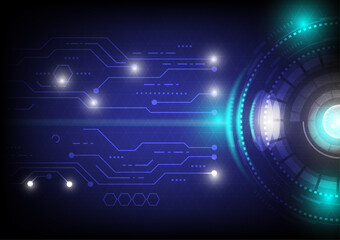 Obraz premium Hitech abstract technology background innovation concept vector illustration