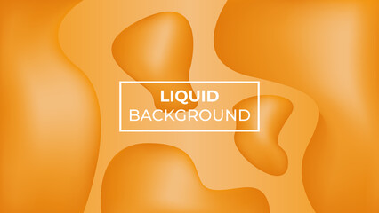 Liquid Background with orange color, easy to edit
