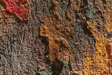 Craquelure paints on old walls- art background