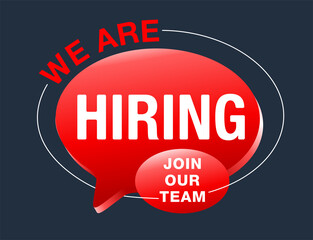 We are hiring banner for HR sector