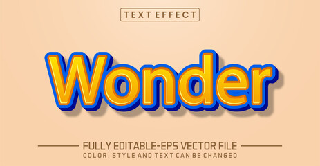 Wonder text editable text effect
