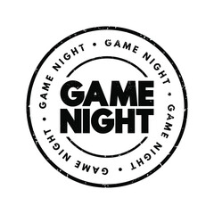 Fototapeta premium Game Night text stamp, concept background