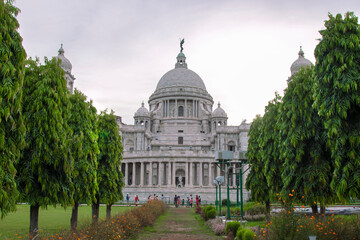 outside view of Victoria Memorial at Kolkata.