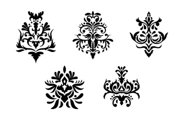 vintage ornament set vector collection