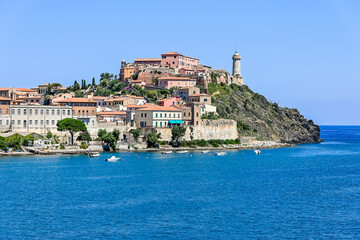 Portoferraio, Festung, Forte Stella, Falcone, Leuchtturm, Altstadt, Hafen, Insel, Elba,...