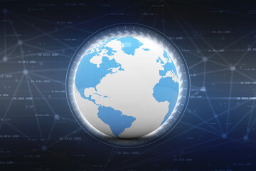 3d illustration of Data sharing concept