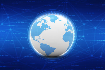 Naklejka premium 3d illustration of Data sharing concept