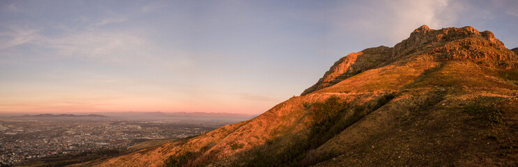 Devil`s peak towars Tygerberg hills