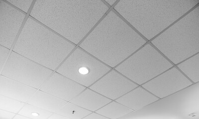 fluorescent lamp on ceiling