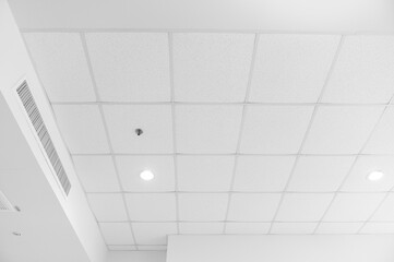 fluorescent lamp on ceiling